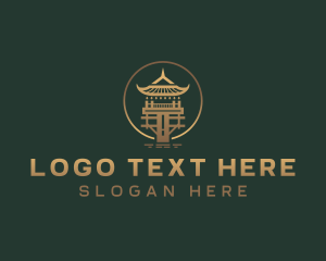 Symbolic - One Pillar Pagoda Vietnam logo design