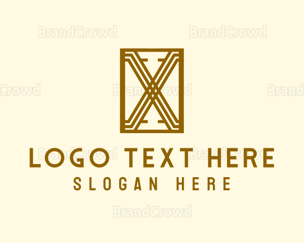Elegant Art Deco Letter X Logo