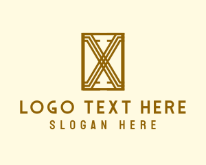 Lettermark - Elegant Art Deco Letter X logo design