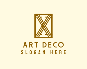 Deco - Elegant Art Deco Letter X logo design