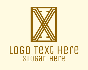 Art Deco - Art Deco Letter X logo design
