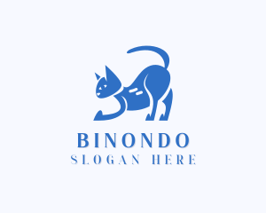 Siamese - Cat Pet Care Animal logo design