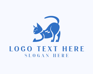 Vet - Cat Pet Care Animal logo design