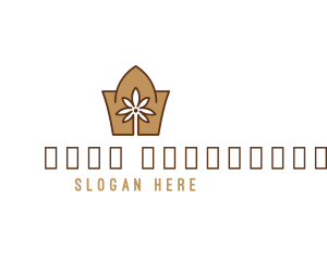 Crown  Arabian Flower  logo design