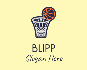 Basketball Game Hoop Logo