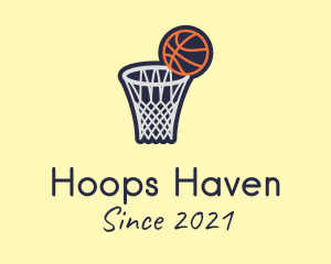 Basketball Game Hoop logo design
