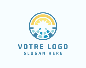 Electronics - Solar Energy Farm logo design