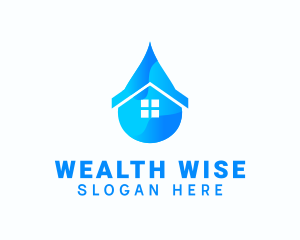 Hydro - Blue Water House logo design