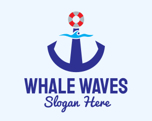 Maritime Anchor Wave logo design