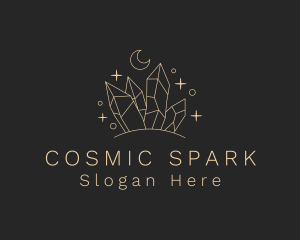 Astral Cosmic Precious Stone logo design