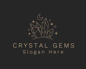 Astral Cosmic Precious Stone logo design