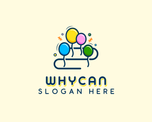 Venue - Birthday Celebration Balloon logo design