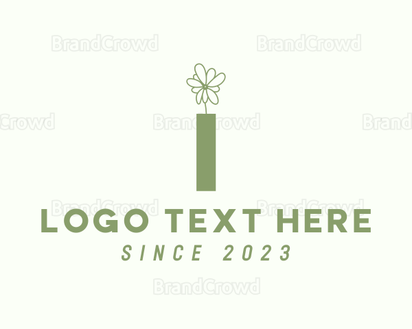 Flower Letter I Logo
