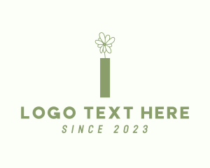 Letter I - Flower Letter I logo design