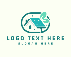 Mop - Natural Home Cleaning logo design