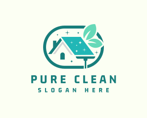 Natural Home Cleaning logo design