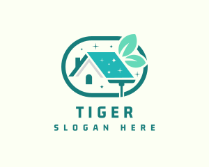 Mop - Natural Home Cleaning logo design