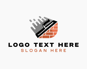 Plastering Trowel Masonry Logo