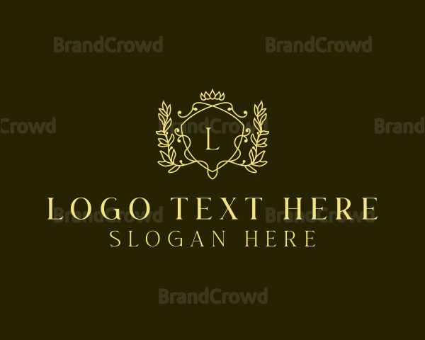 Royal Crown Wreath Logo