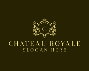 Royal Crown Wreath logo design