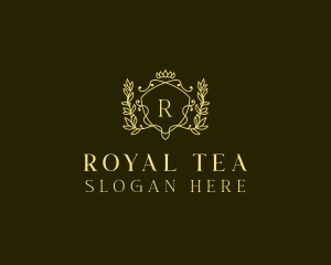 Royal Crown Wreath logo design