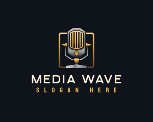 Broadcast Podcast Audio logo design