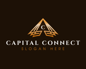 Triangle Finance Pyramid logo design