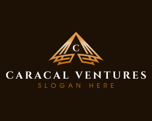 Triangle Finance Pyramid logo design