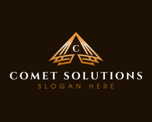 Triangle Finance Pyramid logo design