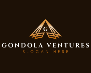 Triangle Finance Pyramid logo design