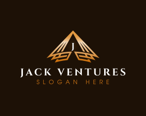 Triangle Finance Pyramid logo design