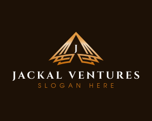 Triangle Finance Pyramid logo design