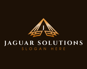 Triangle Finance Pyramid logo design