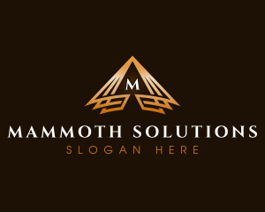 Triangle Finance Pyramid logo design