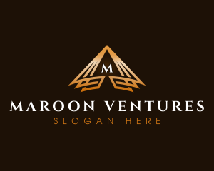 Triangle Finance Pyramid logo design