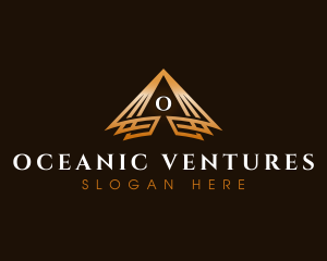 Triangle Finance Pyramid logo design