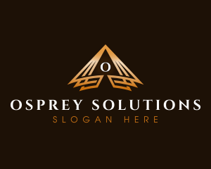 Triangle Finance Pyramid logo design