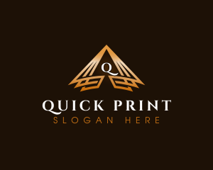 Triangle Finance Pyramid logo design