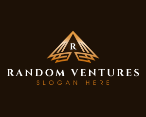 Triangle Finance Pyramid logo design