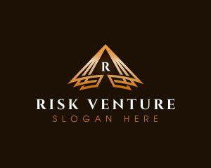 Triangle Finance Pyramid logo design