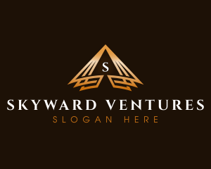 Triangle Finance Pyramid logo design