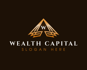 Triangle Finance Pyramid logo design