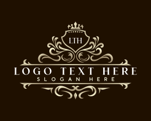 Luxe - Crown Shield Decorative logo design