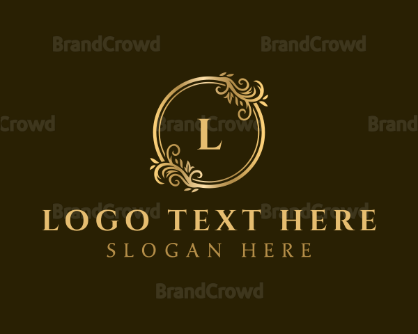 Decorative Floral Ornament Logo