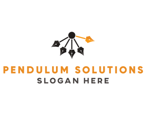 Pendulum - Pen Nib Pendulum logo design