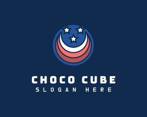 Promotion - Crescent Stripe Stars logo design