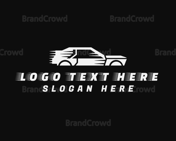 Fast Racing Car Logo