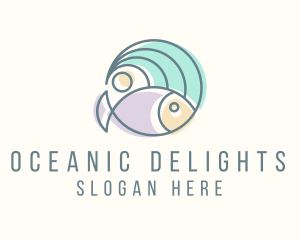 Fish - Fish Ocean Wave logo design