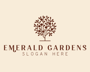 Fruit Garden Tree logo design