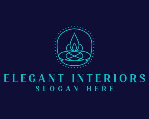 Light Candle Flame logo design